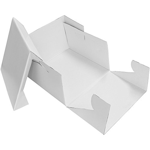 PME CBO805 Caja para Tarta 27,5x27,5x15cm, Blanco, 11-Inch