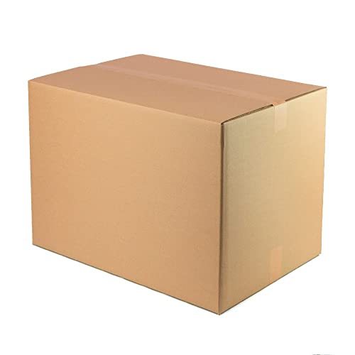 PACKCOBO Cajas de Cartón Pack 10 unidades para Mudanzas Almacenaje Paquetería Ecommerce Transporte Reforzado con 2 ondas/capa reforzada con/sin asas (60x40x40cm)