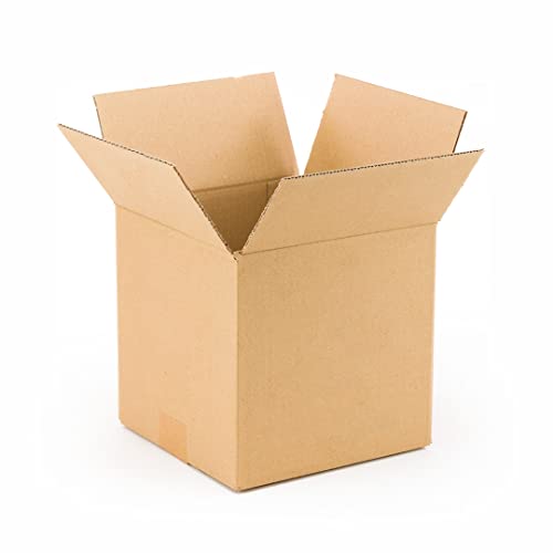 ONLY BOXES Pack 25 Cajas de Cartón para envíos Almacenamiento Paquetería, Canal Simple Reforzado, Caja almacenaje, Dimensiones: 20x20x20 cm, Caja cartón con solapa