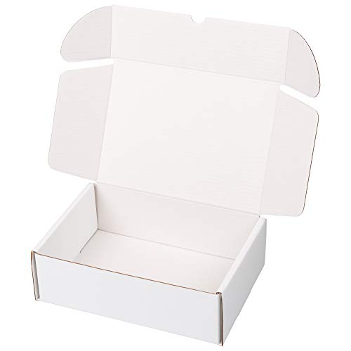 packer PRO Pack 25 Cajas Carton Envios para Ecommerce y Regalo Blancas Automontable, Pequeña 25x18x8cm