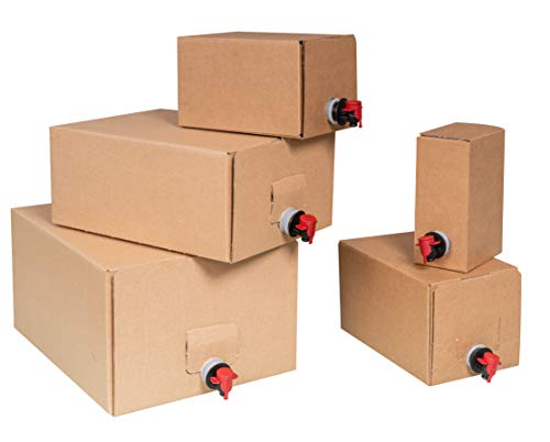 Bag-in-Box Sets - Caja de cartón y bolsa (1,5 L, 3 L, 5 L, 10 L y 20 L, 10, 10 L)
