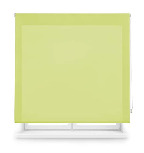 Blindecor Ara | Estor enrollable translúcido liso - Verde pistacho, 160 x 175 cm (ancho por alto) | Tamaño de la Tela 157 x 170 cm | Estores para ventanas