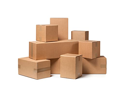 Cajas de cartón Habana, 30 x 20 x 10 cm, para embalaje, envíos, cajas de cartón ondulado, ligeras, sólidas y resistentes, juego de 5 unidades, fabricadas en Italia