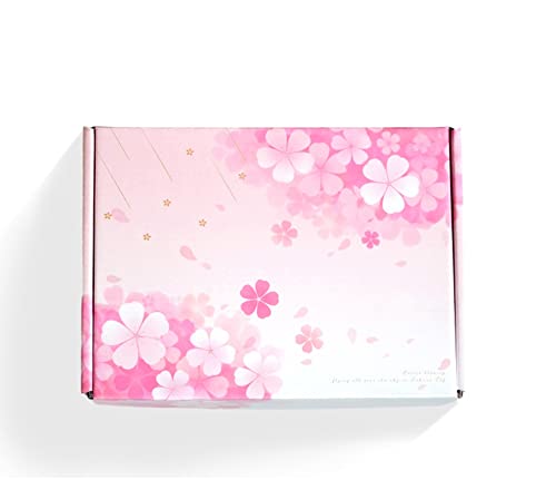 STRBOXONG Cajas de Cartón Corrugado para Envíos Cajas de Regalo con Tapa para Regalos 150×100×40mm Cajas Postales Pequeñas para Envíos de Negocios o Regalos 10 Piezas (Sakura)