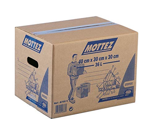 Caja de Cartón para Embalar - Caja de Cartón - Capacidad de 72 L - Ideal para Almacenar, para Envíos y para Mudanzas - Medidas de 60 x 40 x 30 cm - Cajas de Mudanza - Dicoal
