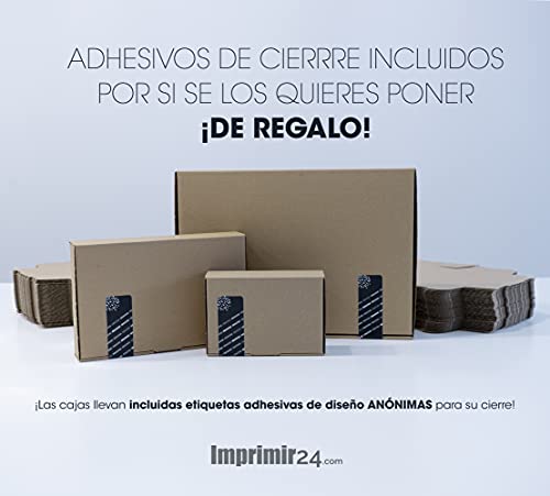100 Uds Cajas de Cartón Envíos Automontables Paquetería Kraft Postal Ropa Producto. Tamaño y Unidades (16 x 11 x 5 cm 100 UDS)