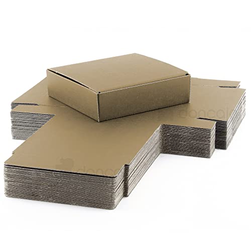 Pack cajas 15 x 14,5 x 4cm |cartón pequeñas, para envíos ecommerce automontables kraft, paqueteria, almacenaje , packaging, regalos (25)