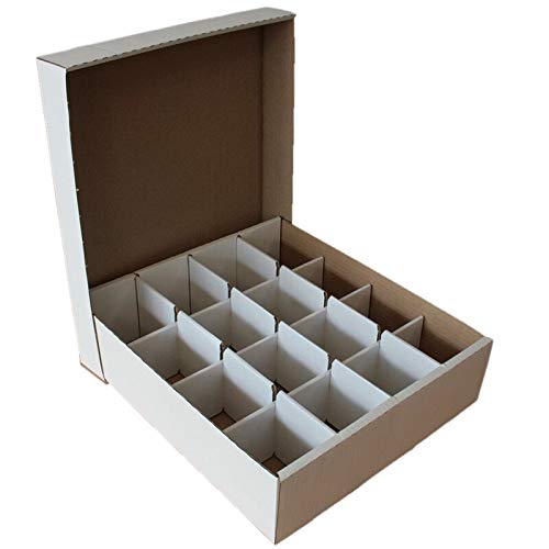 collect-it Caja de almacenamiento gigante con 16 compartimentos para cajas de TCG y etiquetas de rotulación.