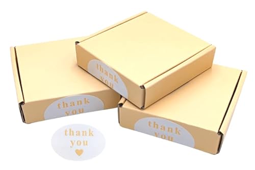 Crafty Cat 10 cajas de envío de cartón corrugado de colores, letras grandes para regalos, calcomanías autoadhesivas (pequeñas)