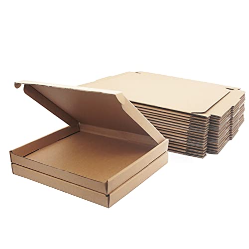 10 Cajas de Cartón Corrugado, 230x178x20mm Cajas de Embalaje de Cartas Pequeñas, Cajas de Embalaje para Negocios, Correos, Almacenamiento o Regalo