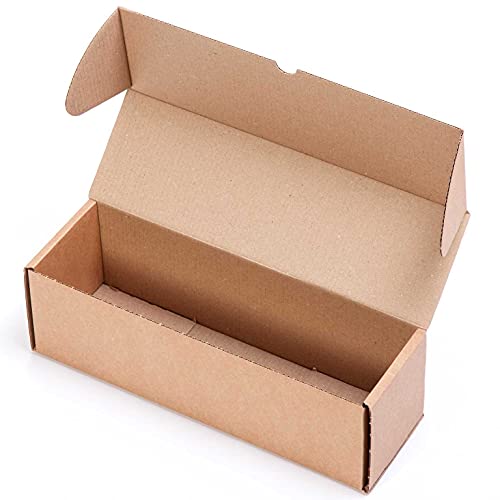 TELECAJAS | 38x12x12 cm - Caja Automontable Robusta | Cartón Kraft Marrón - Ideal Envío Una Botella | Pack de 25 cajas
