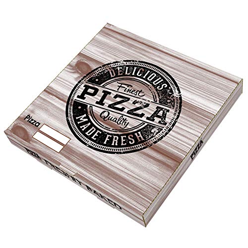 Caja pizza cartón kraft, 300x300x35mm 100 UDS H30K
