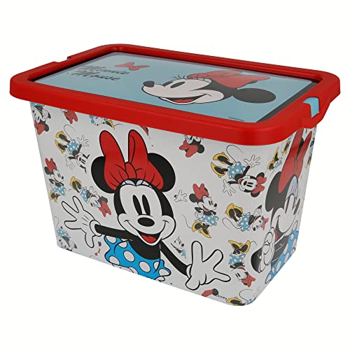 Caja de almacenaje con cierre de click de 7 litros de Minnie Mouse